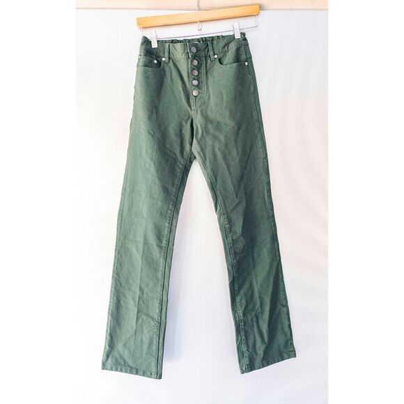 Joseph Pants - Joseph Gabardine Stretch High Rise Button Fly Straight Leg Trouser Pants Size 6